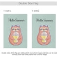 thumbnail image 3 of GZHJMY Cute Sloth with Lemonade Garden Flag 12 x 18 Inch Vertical Double Sided Welcome Yard Garden Flag Seasonal Holiday Outdoor Decorative Flag for Patio Lawn Home Decor Farmhous Yard Flags, 3 of 6