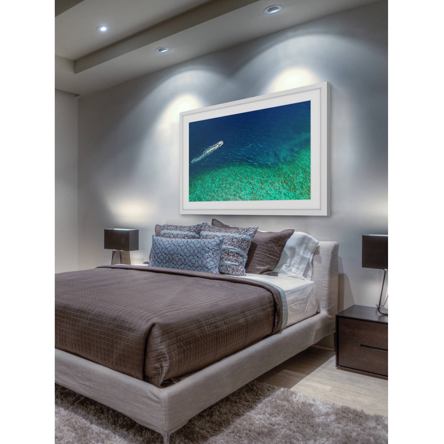 Marmont Hill "Speed Boat" by Hassan Ishan Framed Painting Print