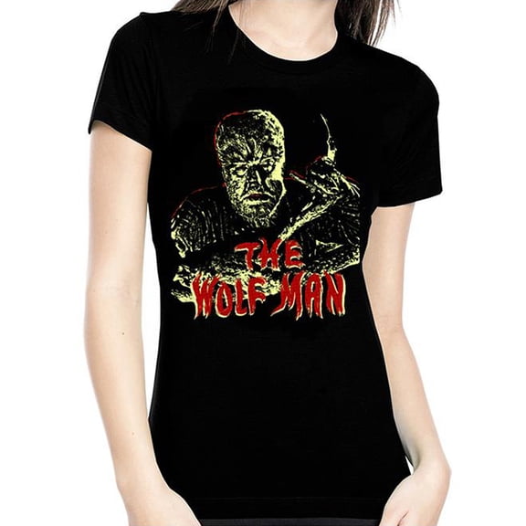 Universal The Wolf Man Glow in The Dark Juniors T-Shirt XL