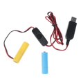 thumbnail image 1 of 3v Aa Dummy batería Usb cable de alimentación con interruptor reemplazar 2 Aa baterías, 2m,11 Feliz Sencillez, 1 of 5