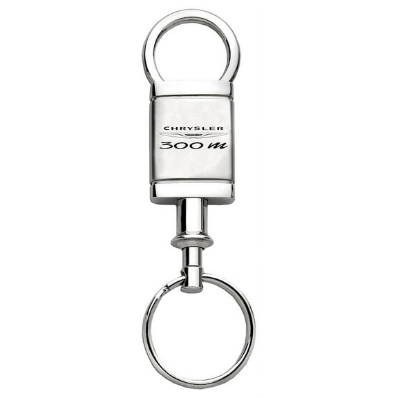 Chrysler 300m Satin Chrome Valet Key Chain (Silver)