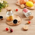 thumbnail image 4 of 15 Tapas de Madera para Tarros de Especias de 120 ml (4 oz), Para Tarros Cuadrados de 39,5 mm de Diámetro. Tapas de Bambú para Conservar Especias y Condimentos. Organización en la Cocina., 4 of 5
