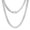 9 MM Silver, variant on Italian Solid 18k Gold Over 925 Sterling Silver Chain Necklace for Men Women, 3.5mm, 5mm Diamond Cut Cuban Link Chain, Sturdy & Shiny & Not Easy to Fade & Comfortable 16 18 20 22 24 26 Inch
