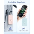thumbnail image 2 of RORRY Portable Charger 10000mAh, Power Bank with Built-in Cables & Apple Watch Magnetic Charger, 20W Fast Charging Travel Charger for iPhone 17/16/15/14, Apple Watch, Samsung & Android, Mom-Pink, 2 of 5