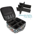 thumbnail image 4 of FORMRS Travel Makeup Bag Large Capacity Train Case Cosmetic Organizer with Adjustable Dividers, Colorful Art Pattern, 4 of 8