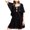 black, variant on Free People Womens Moonglow A-line Dress, Off-White, Large