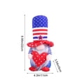 thumbnail image 2 of Independence Day Gnome Figurine - Patriotic Collectible for Home Tabletop Decor, Holiday Party Displays, Indoor Outdoor Use, Shelf Accents, and American National Festival Embellishments, 10*4in, C, 2 of 5