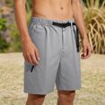 thumbnail image 6 of FRSASU Mens Casual Twill Cargo Shorts Cotton Drawstring Classic Cargo Stretch Short with Multi Pockets Gray, 6 of 9