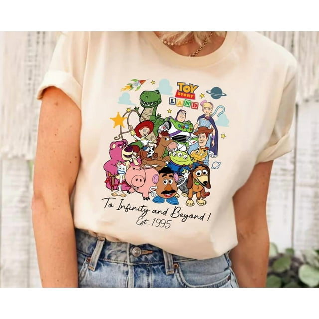 Toy Story To Infinity And Beyond Shirt, Toy Story Characters Shirt, Toy Story Shirt, Toy S - Ivory - XL