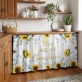 thumbnail image 3 of Sunflower Cabinet Curtain 32"Wx55"L, Dustproof Pantry Door Curtain with Self Adhesive Tape, Summer Botanical Green Eucalyptus Leaves Tall Storage Cover Privacy Drape for Bathroom Kitchen Laundry Room, 3 of 9