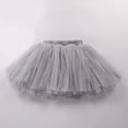 thumbnail image 2 of Godom Baby Girls Fluffy Tutu Skirt 6M-7T 3-Layer Soft Tulle Dress Newborn Photoshoot,Grey, 2 of 4