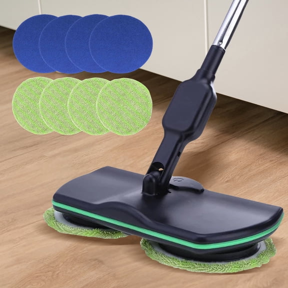 Zxpjkyu 8Pcs Round Mop Replacement Pads 6.5inch Floor Cleaning Pads for Electric Rotary