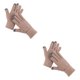 thumbnail image 3 of Qarigey 1 par de guantes de invierno para mujer, guantes gruesos de moda para mujer, accesorio de ropa artesanal de punto flexible con Color caqui Simple Caqui 2piezas Qarigey CBP205557, 3 of 6