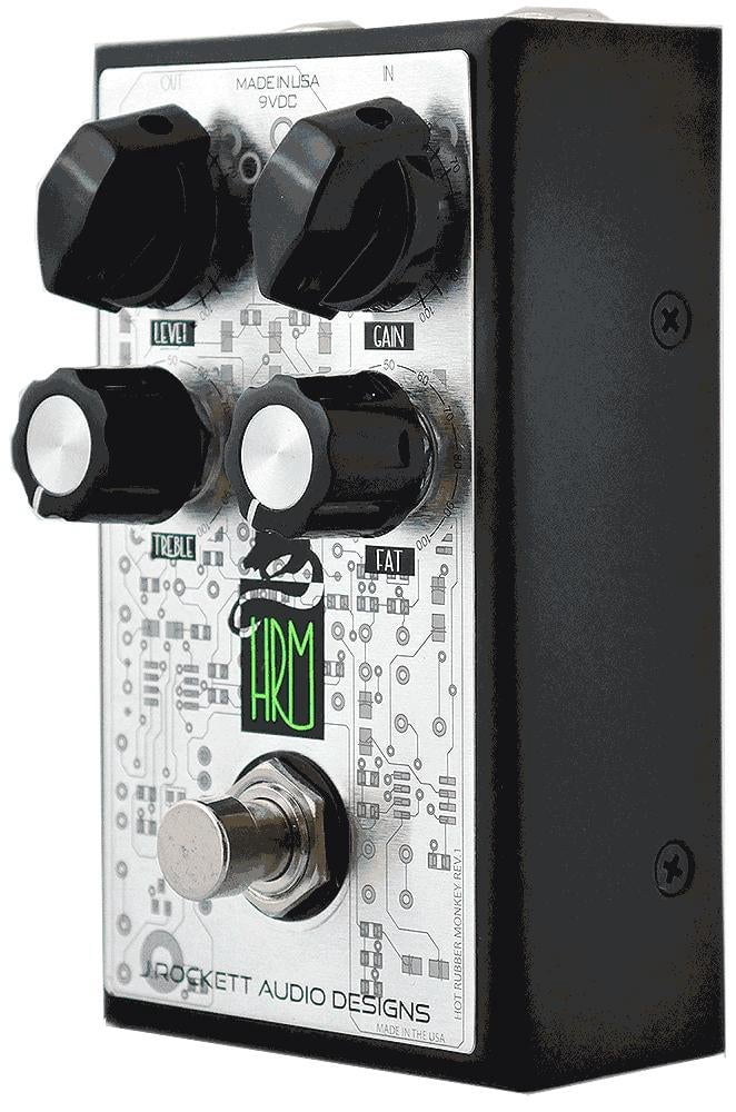 J. Rockett Audio Designs Hot Rubber Monkey (HRM) Overdrive Effects Pedal Black and Silver
