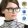 thumbnail image 5 of Somnr Blue Light Filter Computer Glasses for Blocking UV Blue Ray Minimize Headache [Anti Digital Eye Fatigue] Transparent Lens, Unisex - Black, 5 of 6