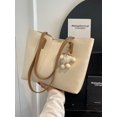 thumbnail image 5 of Bolso de mano para mujer, bolso cruzado con rayas Retro, bolso de hombro con costuras elegantes Sincero Electrónica, 5 of 5