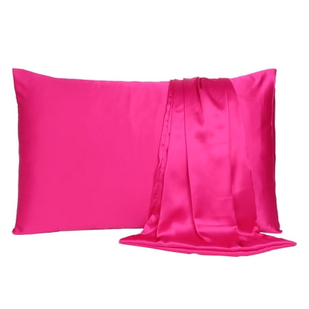 Silky Satin Pillowcases Set of 2 for Hair and Skin Standard King Queen Bed Pillow Cases Bedroom Decor Online