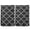 Black, variant on Blue Moroccan Kitchen Towels, Absorbent Microfiber Kitchen Dish Hand Tea Bath Towel, Retro Country Geometric Quatrefoil Plaid Quick Dry Cleaning Cloth Dishclothes Decorative Sets, (3-PC, 18x28)