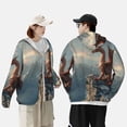 thumbnail image 4 of Lsque Red Dragon Mountain Sunrise UPF 50+ Lightweight Sun Protection Men's Women's Long Sleeve Shirt, Hoodie Performance -3X-Large, 4 of 9