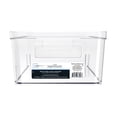 thumbnail image 3 of Mainstays Clear Plastic Pantry Organizer Bin for Kitchen Cabinet and Fridge, Large 12" x 7.5" x 4", with Handles, 3 of 9