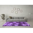 thumbnail image 3 of Ahgly Company Indoor Round Abstract Purple Modern Area Rugs, 5' Round, 3 of 4