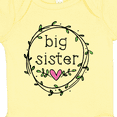 thumbnail image 4 of Inktastic Big Sister Leaves, Circle, Heart Girls Baby Bodysuit, 4 of 5