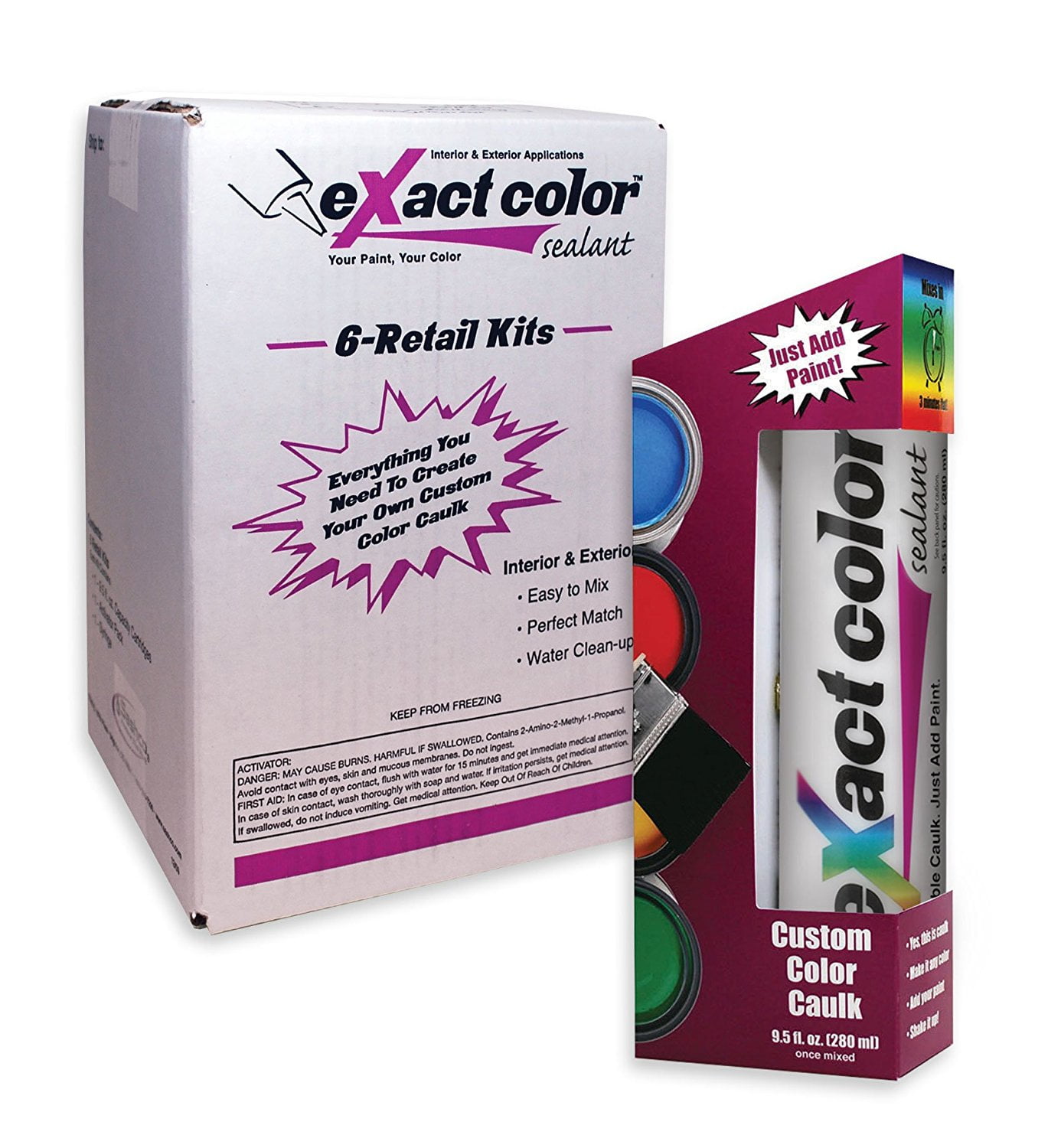 Just Add Paint Make Countless Colors Color Changing Tintable EPOXY PUTTY 8 oz 