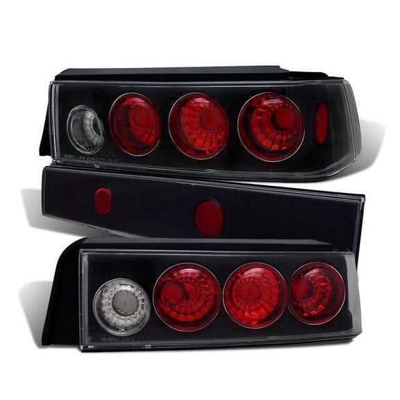 CG HONDA CIVIC 88-91 3 DR TAILLIGHT 3 PCS BLACK 03-HC8891TLA3DJM PAIR