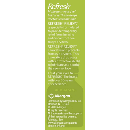 Refresh Relieva Lubricant Eye Drops, 0.33 Fl Oz Sterile