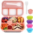 thumbnail image 1 of 1 pc Lunch Box for Adults, Lunch Box for Children, Lunch Boxes for Adults/Children/Students, 1300ML-4 Compartment Bento L, 1 of 5
