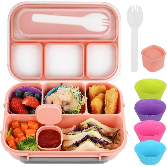 1 pc Lunch Box for Adults, Lunch Box for Children, Lunch Boxes for Adults/Children/Students, 1300ML-4 Compartment Bento L