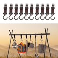 thumbnail image 3 of LOVIVER 10 Pcs Crochet Multifonction Extérieur pour Auvent Tente Support d'Outils Noir, 3 of 8