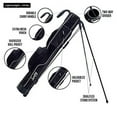 thumbnail image 2 of Sunday Golf - Lightweight Sunday Golf Bag with Strap and Stand – Easy to Carry and Durable Pitch n Putt Golf Bag – Golf Stand Bag for The Driving Range, Par 3 and Executive Courses – 31.5 inches Tall…, 2 of 5