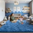 thumbnail image 2 of Jakolive Super Soft Haze Blue Rug, 5x7 ,Anti-Skid Plush Floor Carpet Designed for Bedroom, Living Room. Durable, Cozy Underfoot, and Perfect for Adding a Touch of Sweet Style to Bedrooms, 2 of 7