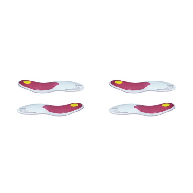 Plantilla de Almohadilla para zapatos Sonducket Corrector de postura Transpirable Nylon flexible Inserto unisex Rojo S 2piezas