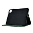 thumbnail image 2 of Case for iPad Pro 11" 2022/2021/2020/2018, for iPad Air 11" 2024 Case, Embossed Tree Pattern PU Leather Book Style Smart Auto Wake/Sleep Cover Card Slots Flip Stand Case for iPad Air 5/Air 4, Green, 2 of 9