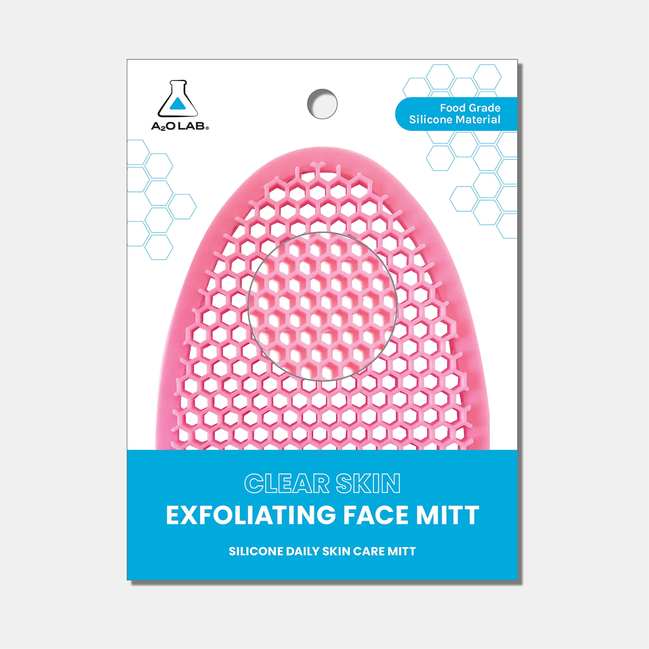 a2o Lab Clear Skin Exfoliating Face Mitt, For All Skin Types