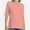 Coral pink, variant on Women's V Neck T Shirts Basic Summer Tees Casual Half Sleeve Tops