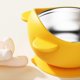 thumbnail image 5 of Baby Bowl Inclined Toddler Dish With Suction, 4.61x4.61x2.99, Stainless Steel Inner Plate, Kids Travel Yellow, 5 of 5