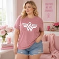 thumbnail image 6 of KimSoong Women Plus Size Pink Breast Cancer Awareness T-Shirt,Ribbon Logo Graphic Tee, 6 of 12