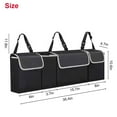 thumbnail image 3 of Back Seat Hanging Organizer, Car Trunk Organizer with 4 Large Storage Bag, Car Seat Back Organizers Bag SUV Hanging Organizer, Black, 3 of 9