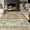 Brown, variant on Machine Washable Area Rug 5' x 7', Non Slip Backing Low Pile Rugs Boho Vintage Foldable Stain Resistant Indoor Carpet for Bedroom Living Room Playroom, Blue