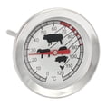 thumbnail image 5 of 2x termómetro para asados ​​de acero inoxidable - termómetro analógico para carne hasta 120 ° C - termómetro para parrilla - aguja para carne - 10 cm (002 piezas) oso de fresa Electrónica, 5 of 5