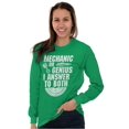thumbnail image 3 of Mechanic Or Genius Sarcastic Humor Long Sleeve TShirt Men Women Brisco Brands 2X, 3 of 6