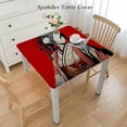 thumbnail image 2 of nygtbtfer Dragon Tablecloth Washable Wrinkle Free Table Cloths Cover Mat for Parties Dining Room Kitchen Holiday Elastic Edge White, 2 of 7