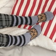 thumbnail image 3 of Women's Cute Fuzzy Cozy Super Warm Soft Animal Indoor Outdoor Cabin Crew Socks, 05 Yorkie, 1 Pair, 3 of 5