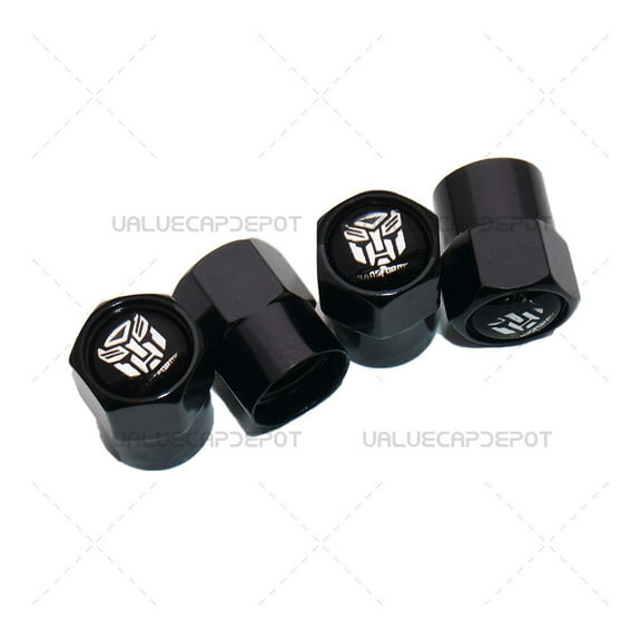 Hex Transformers Emblem Car Wheels Tire Air Valve Caps Stem Dust Cover Sport