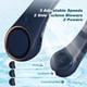 thumbnail image 3 of CIVPOWER Ventilador de cuello: Ventilador portátil sin aspas recargable con refrigeración personal para el cuello, manos libres, 3 velocidades, batería de 4000 mAh, diseño de auriculares portátiles op, 3 of 5