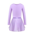 thumbnail image 2 of YiZYiF Girls Team Ballet Dance Costume Basic Tank Leotard with Wrap Skirt Lavender 10-12, 2 of 7