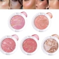 thumbnail image 2 of Giftesty 3.5g Pearl Glow Marble Blush, Tricolor Blooming Cheek Makeup, 2 of 4